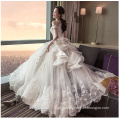 Алибаба Пышные Цветочные Аппликация Дизайн Bowknot Бальное Платье Вышивки Свадебное Платье